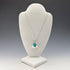 Vintage sterling silver turquoise pendant and sterling silver necklace